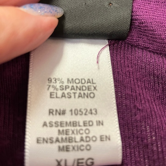 Mod Lusive cardigan, open front, purple, XL - Picture 6 of 6